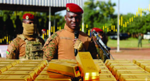 Burkina Faso records over $6 billion worth of gold through official channels in six months.